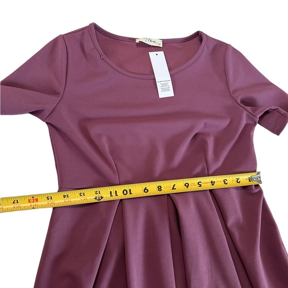 Hello Miz Women’s Maternity Short Sleeve Pleated Dress Size Small - Picture 14 of 17
